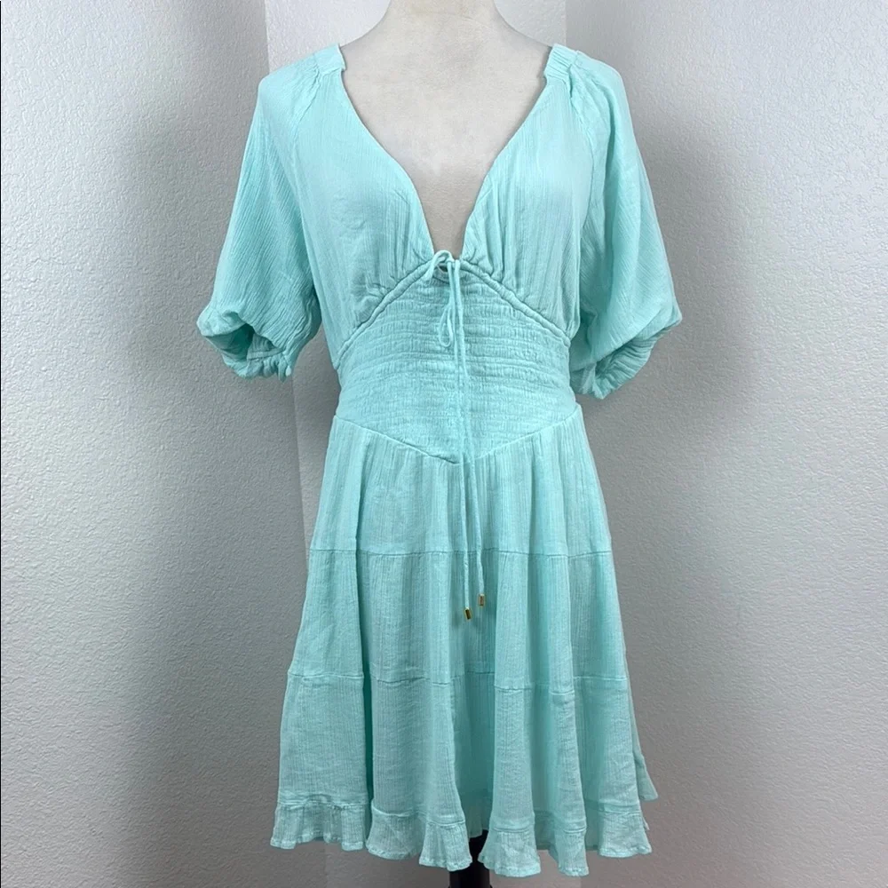 Free People Perfect Day Mini in Clear Skies Size Large NWT - Picture 3 of 15